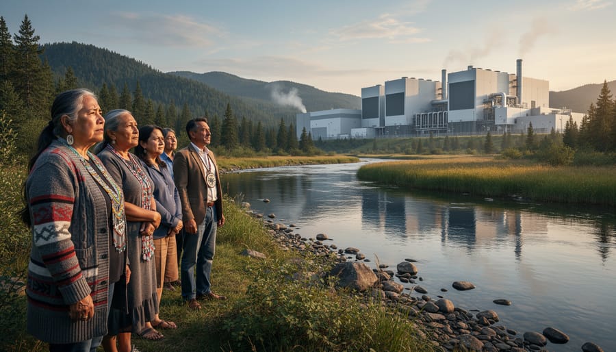 Pristine Canadian boreal forest landscape with lake reflection at sunrise